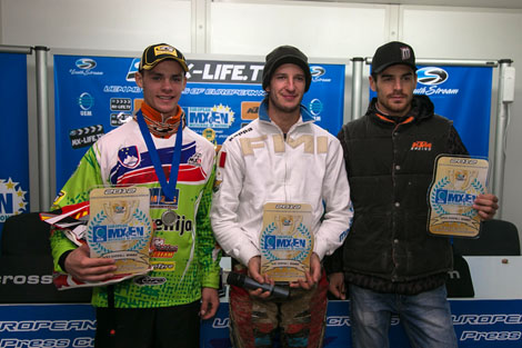 Tim Gajser (EMX2), David Guarneri (EMX1) und Evgeny Mikhaylov (EMX Open) waren die Sieger der Fahrerwertungen.