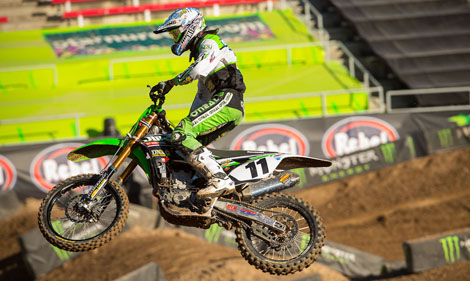 Der Monster Energy Cup wird für Kyle Chisholm das letzte Rennen auf einer JWR-Kawasaki gewesen sein.