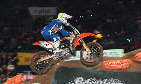 Sarholz-KTM-Pilot Florent Richier reist als aktuell Führender der SX1-Meisterschaft nach Chemnitz.