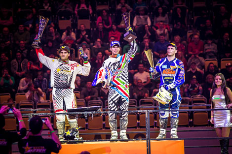 Weston Peick (links) auf dem SX1-Tagespodium.