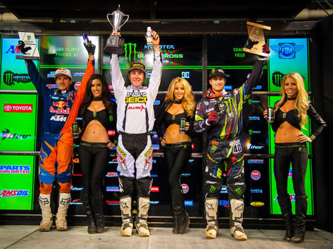 Zum zweiten Mal auf dem Podium: Ken Roczen (links)