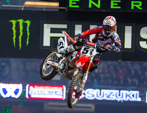 Klassenaufsteiger Justin Barcia konnte bereits seinen ersten Sieg in der Klasse 450SX verbuchen.