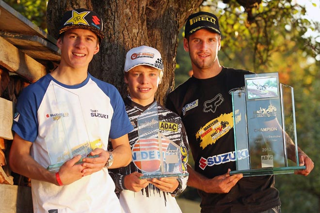 DIe Gesamtsieger des Jahres 2012 Jeremy Seewer, Bas Vaessen und Marcus Schiffer sind auch 2013 wieder am Start.