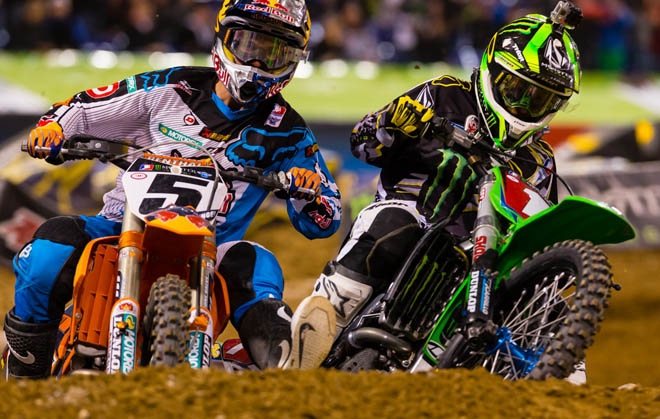 Spannung pur: Das Duell Ryan Villopoto vs. Ryan Dungey in Minneapolis.
