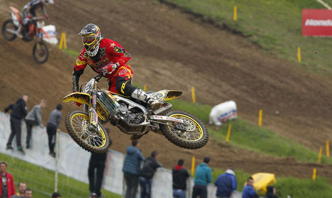 Scheiterte in Lauf 1 an seinem Teamkollegen Strijbos: Suzuki-Pilot Clement Desalle.