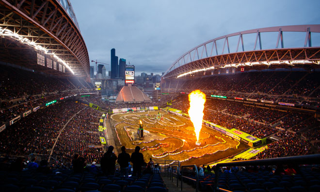 Das Century­Link Field war Schauplatz des Seattle SX.