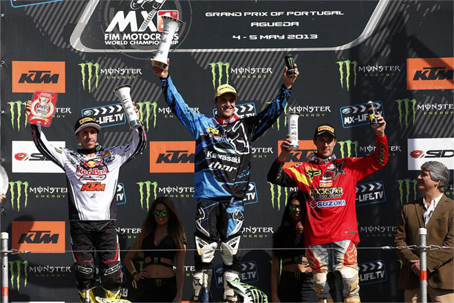 Clement Desalle auf dem Podium