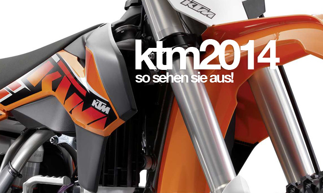 Die MX-Modellpalette 2014 von KTM