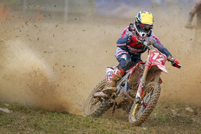Zweimal war Max Nagl bei den Starts ganz vorne dabei.