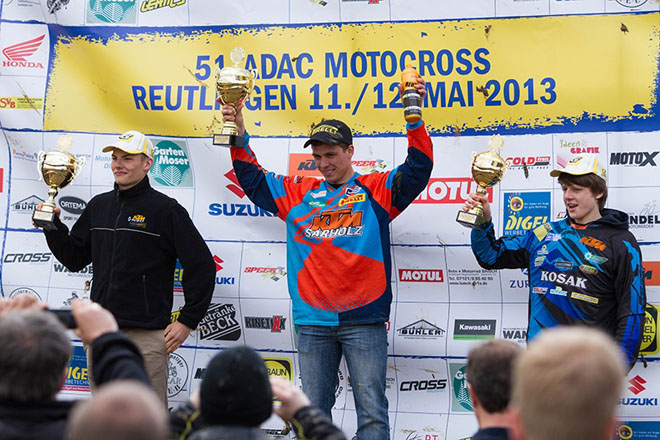Brent van Doninck (rechts) auf dem Podium
