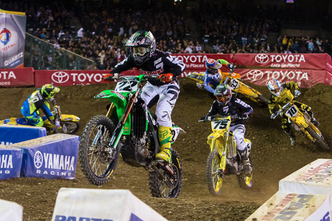 Chad Reed auf dem Weg nach vorn.