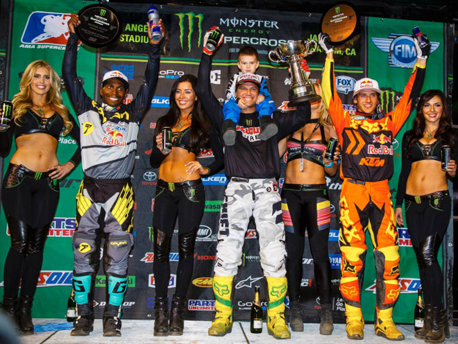 Die Top 3 der 450SX von Anaheim 2.