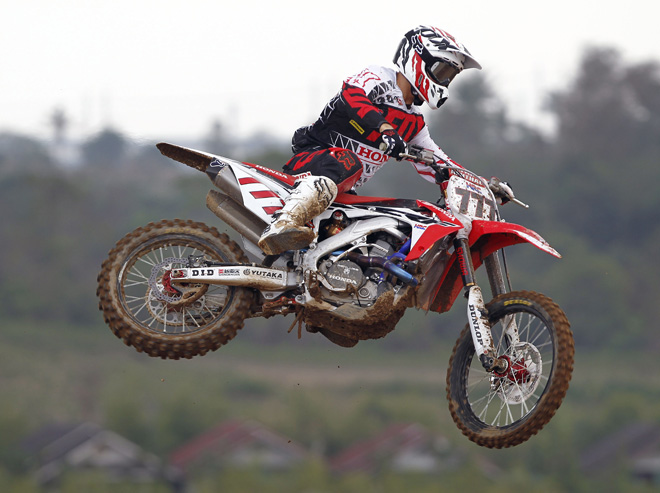 Evgeny Bobryshev beim MXGP of Thailand.