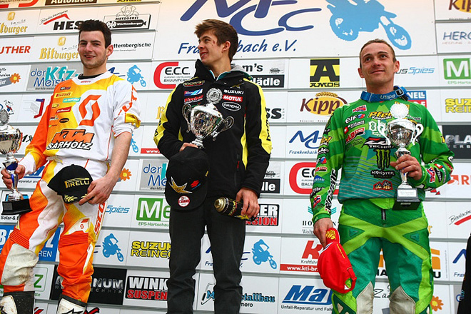 Daniel Siegl (rechts) auf dem Siegerpodium der Open-Klasse.