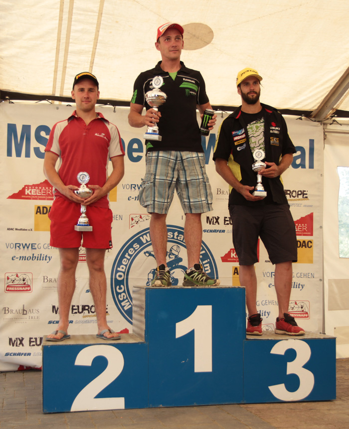 Das Wilnsdorfer der Klasse Open: Angus Heidecke, Daniel Siegl und Marcus Schiffer (v.r.)