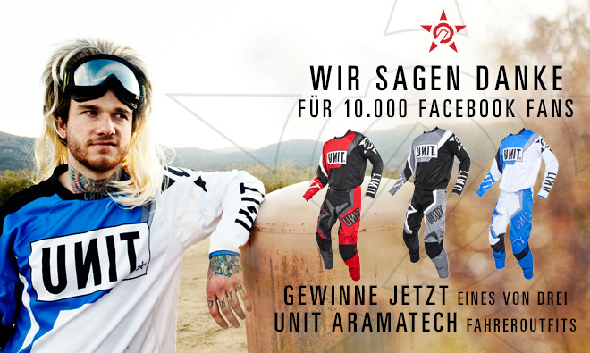 UNIT Germany sagt danke für 10.000 Facebook Fans