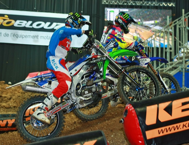 Justin Barcia (51) verschafft sich Platz: Hier gegen Jordi Tixier (1)