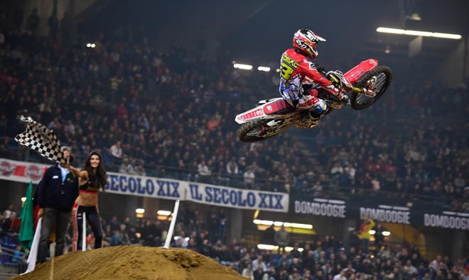 Eli Tomac bei einem seiner erfolgreichen Europa-Auftritte in Genua