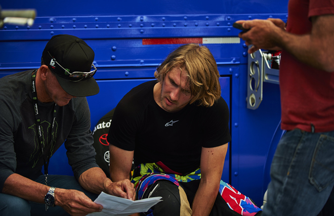 Auch in Arlington nur Zuschauer: Justin Barcia.