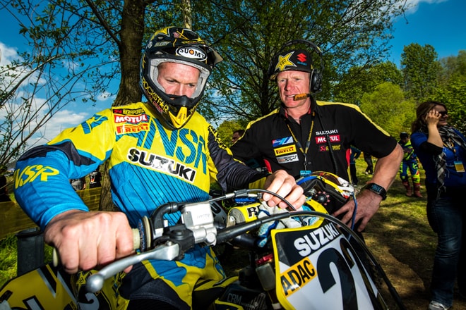 Kevin Strijbos mit Joël Smets (v.l.)