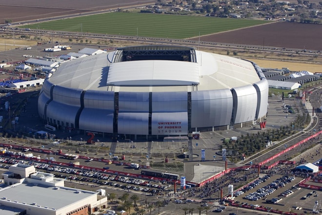 Das University of Phoenix Stadium in Glendale ersetzt 2016 das Chase Field von Phoenix.