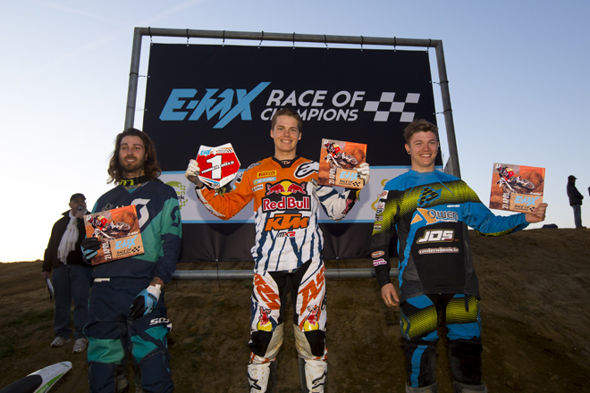 Der Lette Pauls Jonass trug beim E-MX Race of Champions 2015 den Sieg davon. 