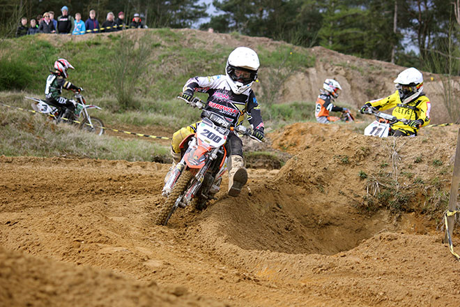 Kiedrowski-Racer Jannes Wittig zeigte zwei technisch saubere Fahrten und schnappte sich den Tagessieg in der 65ccm-Klasse.