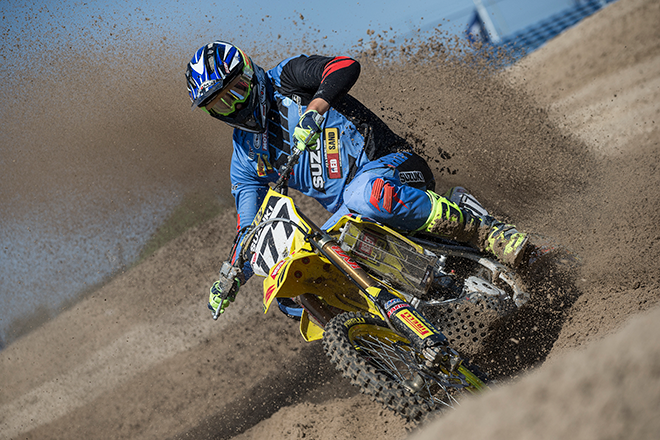 Arminas Jasikonis beim MXGP of the Netherlands in Assen.