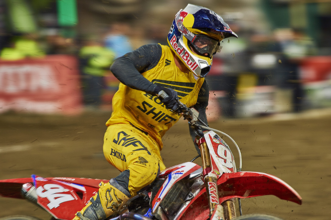 Ken Roczen werden wir bei Anaheim II zum letzten Mal in dieser SX-Saison mit dem Redplate gesehen haben.