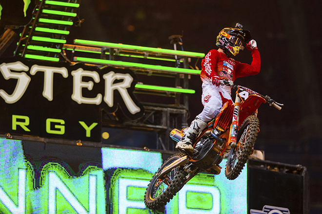 Fuhr zum zweiten 250SX-Maineventsieg in Folge: Jordon Smith.