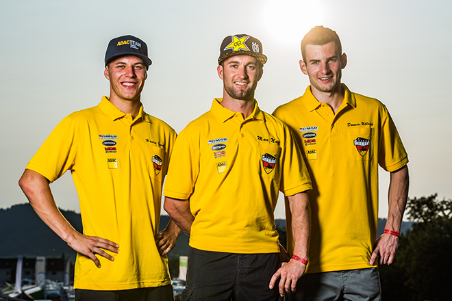 Team Germany mit Henry Jacobi, Max Nagl und Dennis Ullrich (v.l.)