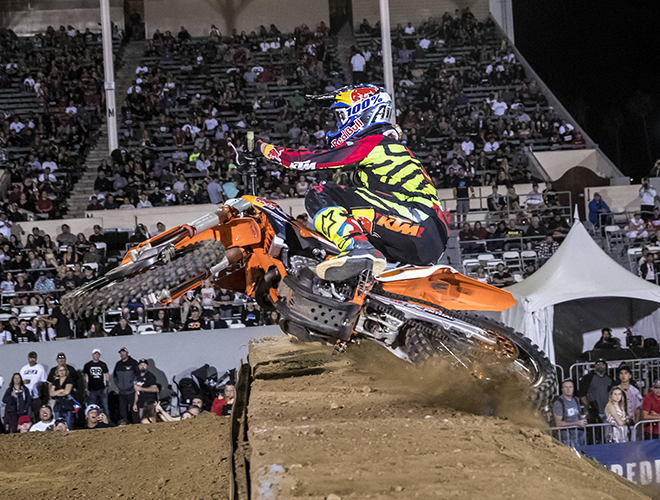 Mit Speed und Style erkämpfte sich  Marvin Musquin den Sieg in der Open-Klasse.