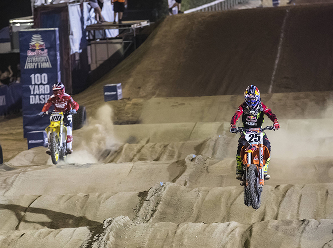 Finaler Fight zwischen Josh Hansen (links) und Marvin Musquin.