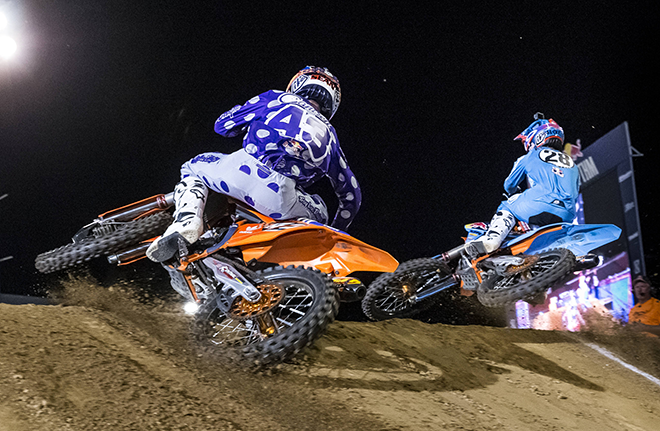 Eng ging es im Lites-Finale zwischen Shane McElrath (rechts) und Sean Cantrell zu.