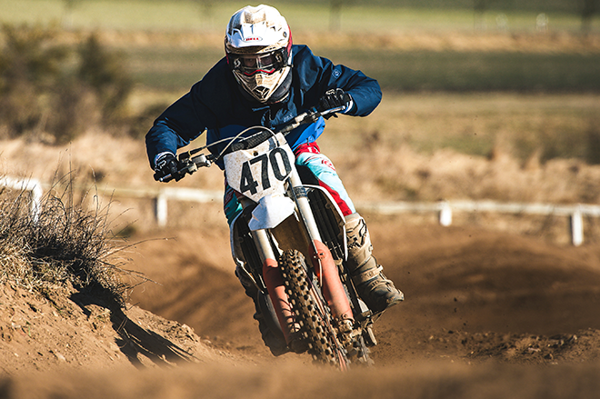 Peter König stand am Ende bei den 250ccm Amateuren auf dem obersten Treppchen des Siegerpodiums.