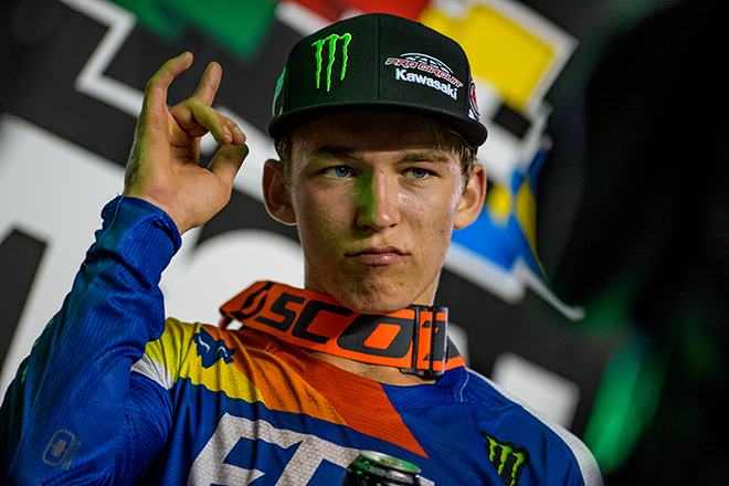 Austin Forkner ist der neue Tabellenleader in der250SX-Ostküstenmeisterschaft.