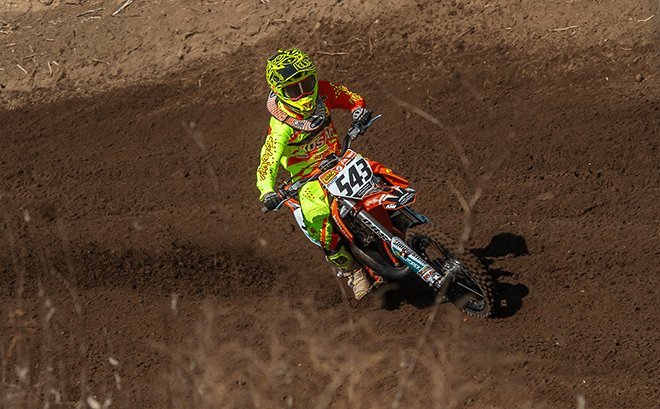 Nick Domann war der Schnellste im Zeittraining und gewann das Rennen.