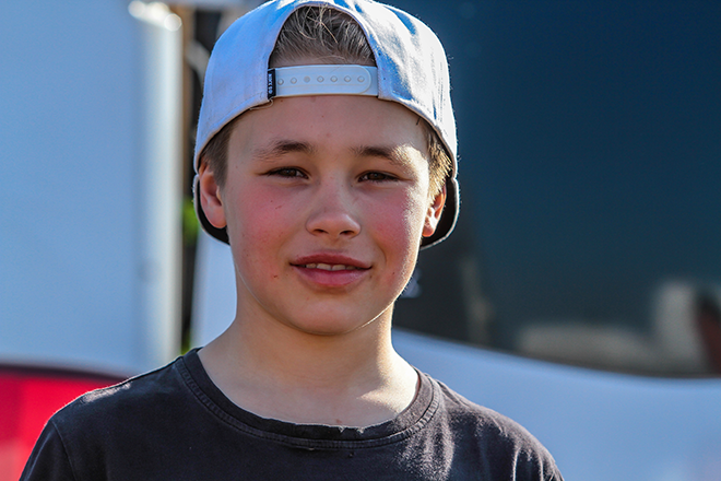 Niklas Ohm ließ in der65ccm-Klasse keine Zweifel aufkommen, wer amtierender Meister ist.