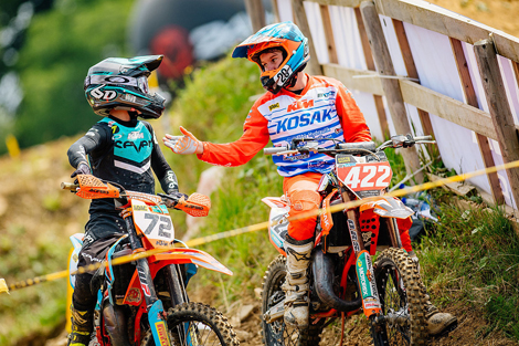 Treffen häufig aufeinander: Liam Everts (#72) und Camden McLellan (#422)
