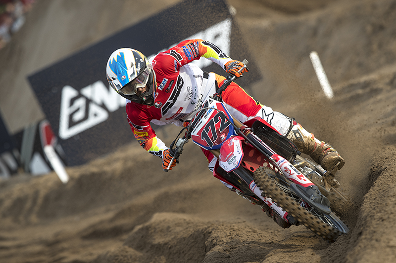 Mathys Boisrame ist in der EMX250 im Besitz des Redplate.