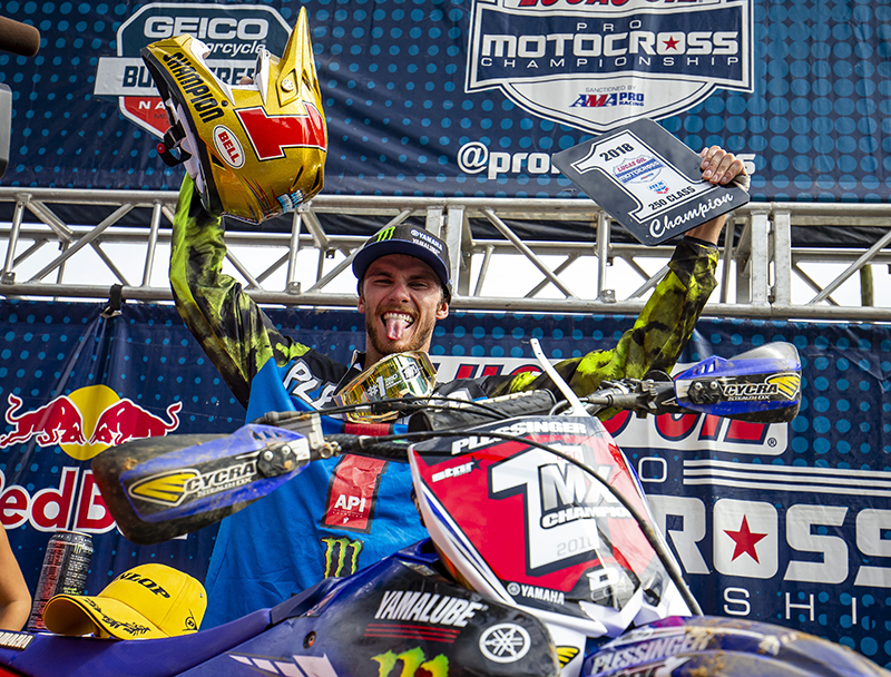 Aaron Plessinger machte bereits vor einer Woche in der 250MX den Titel klar.