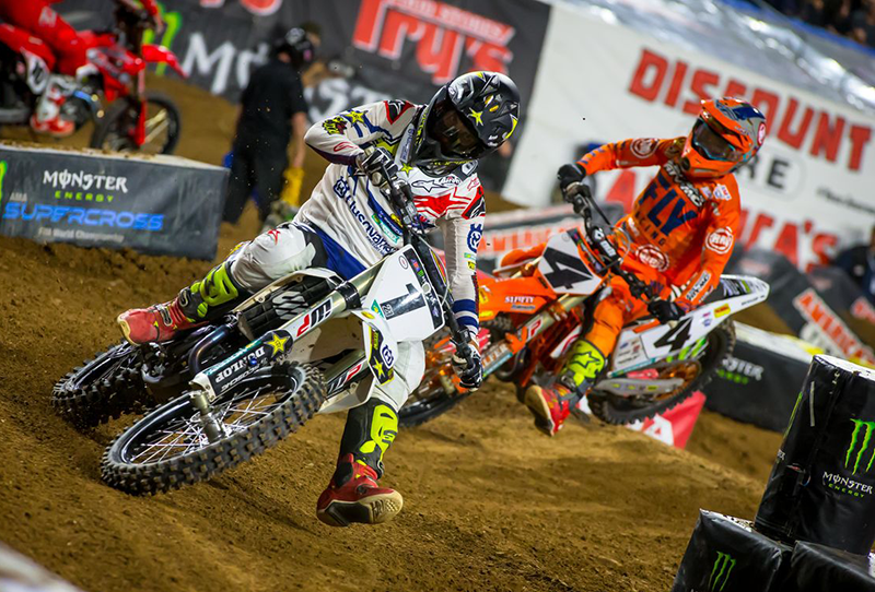 Jason Anderson unter Druck von Blake Baggett