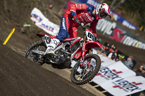 Jeremy in Action auf seiner Privat-Honda