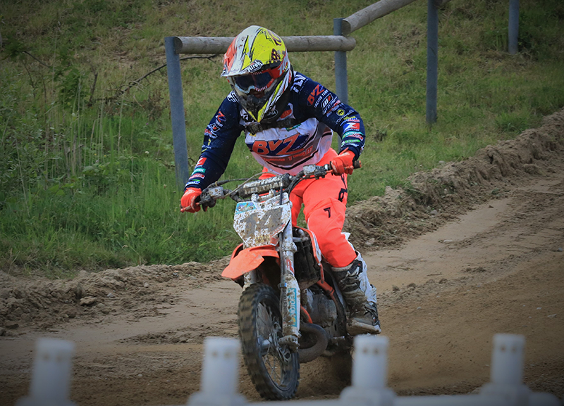 Leif-Silas Tabel zeigte herausragende Fahrten in Karlshof und gewinnt die Tageswertung bei den 65ccm-Racern