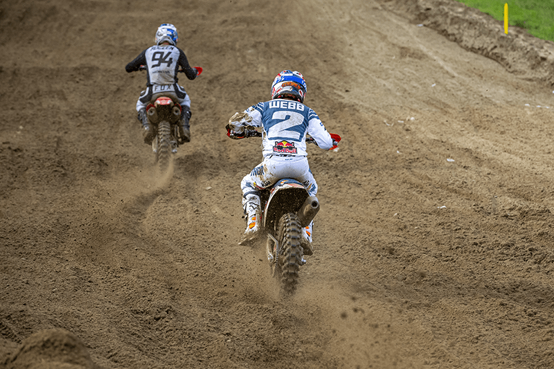 Zweikampf Ken Roczen und Cooper Webb (v.l.)