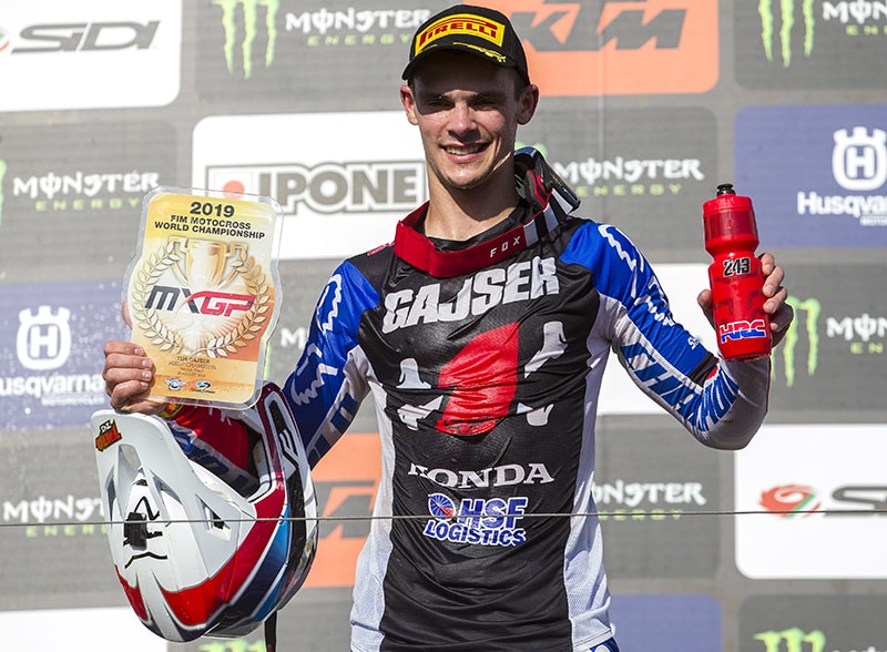 Tim Gajser reist als frischgebackener MXGP-Weltmeister 2019 zum Schweden-GP