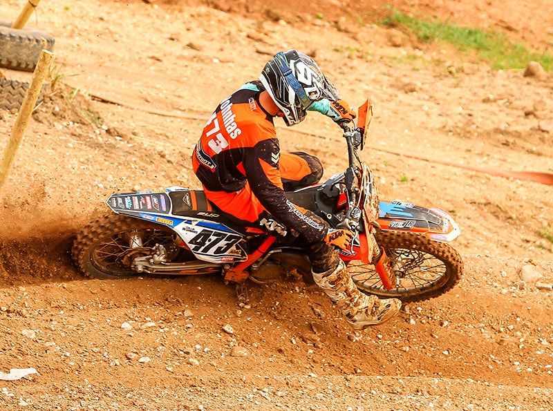 Collin Wohnhas vollendete seinen  Titelgewinn in der DM 85 mit einem Tagessieg.