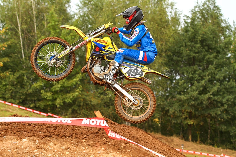 Der Suzuki-Pilot Maximilian Werner sicherte sich den Vizemeister-Titel.